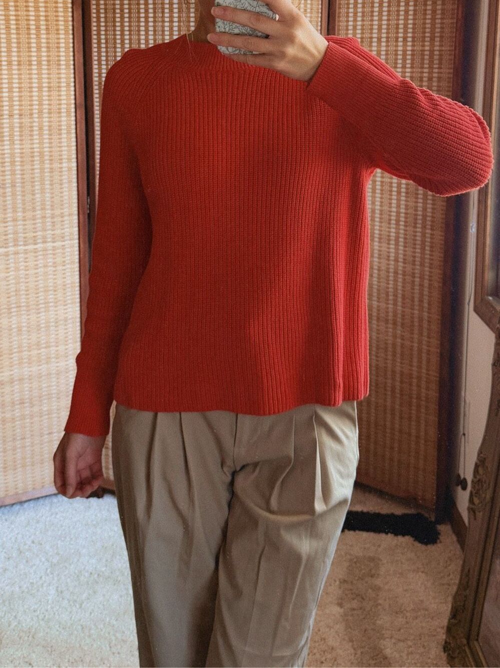 Banana Republic Cotton Shaker Stitch Sweater Size M